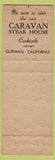 Matchbook Cover - Gorman California Restaurant CA