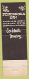 Matchbook Cover - The Ponderosa Inn Camarillo CA