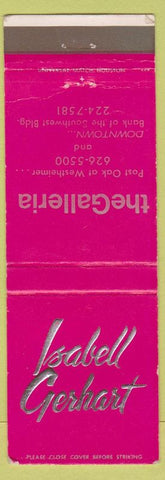 Matchbook Cover - The Galleria Houston TX
