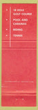 Matchbook Cover - Ojai Valley Inn Country Club CA