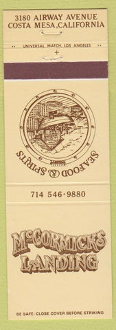 Matchbook Cover - McCormick's Landing Costa Mesa CA'