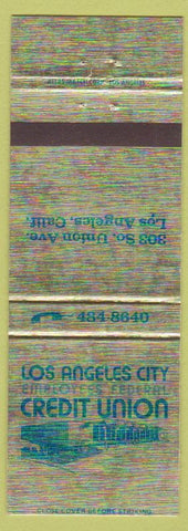 Matchbook Cover - Los Angeles City Employees Credit Union CA