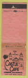 Matchbook Cover - Castle Cafe Cambria CA WEAR