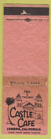 Matchbook Cover - Castle Cafe Cambria CA WEAR