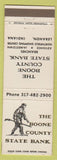 Matchbook Cover - Boone County State Bank Lebanon IN Daniel Boone