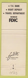 Matchbook Cover - Boone County State Bank Lebanon IN Daniel Boone