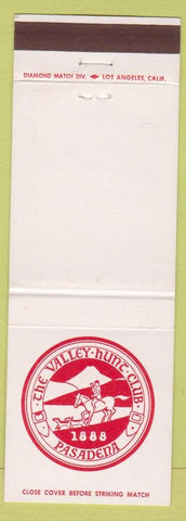 Matchbook Cover - Valley Hunt Club Pasadena CA