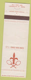 Matchbook Cover - Louisville Tennis Club KY