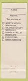 Matchbook Cover - Quiet Cannon Restaurant Long Beach CA WEAR