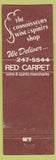 Matchbook Cover - Red Carpet Wine Spirits Glendale CA