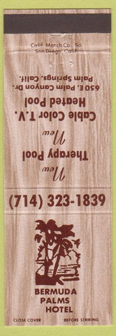 Matchbook Cover - Bermuda Palms Hotel Palm Springs CA