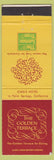 Matchbook Cover - Golden Terrace Lemon Tree Palm Springs CA Oasis Hotel CREASE
