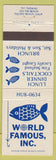 Matchbook Cover - Wold Famous Inc Pacific Beach CA