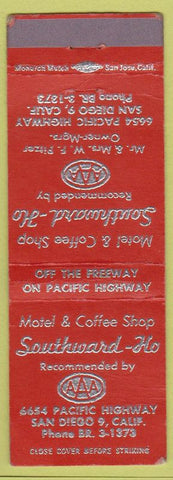 Matchbook Cover - Southward Ho San Diego CA