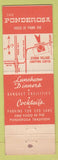 Matchbook Cover - The Ponderosa Prime Rib Culver City CA