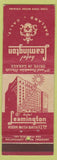 Matchbook Cover - Hotel Leamington Oakland CA