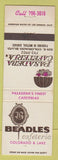 Matchbook Cover - Beadles Cafeteria Pasadena CA
