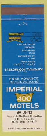 Matchbook Cover - Imperial 400 Motels Rockford IL