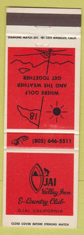 Matchbook Cover - Ojai Valley Inn Country Club CA