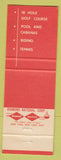 Matchbook Cover - Ojai Valley Inn Country Club CA