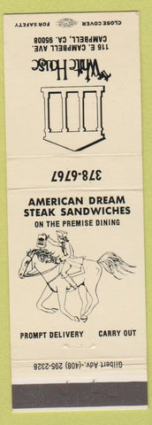 Matchbook Cover - White House Campbell CA