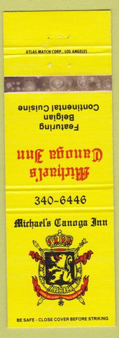 Matchbook Cover - Michael's Canoga Inn Canoga Park CA'