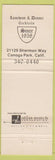 Matchbook Cover - Michael's Canoga Inn Canoga Park CA'
