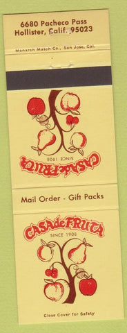 Matchbook Cover - Casa De Fruta Hollister CA