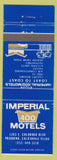 Matchbook Cover - Imperial 400 Motels Pasadena CA