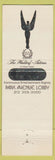 Matchbook Cover - Waldorf Astoria Hotel New York City