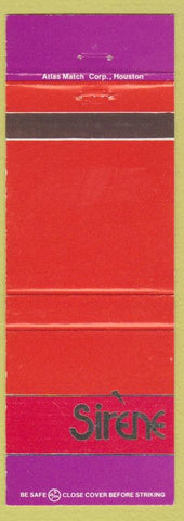 Matchbook Cover - Sirene Holiday Inn Houston TX