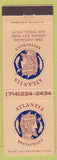Matchbook Cover - Atlantis Restaurant San Diego CA