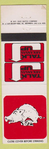 Matchbook Cover - Arkansas Razorbacks AR