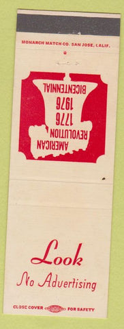 Matchbook Cover - 1976 Bicentennial USA Mac Rentals Gardena CA