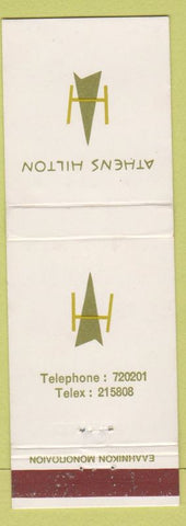 Matchbook Cover - Athens Hilton Greece