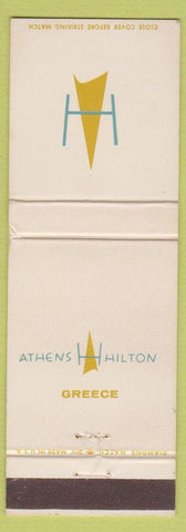 Matchbook Cover - Athens Hilton Greece