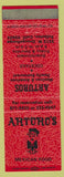 Matchbook Cover - Arturo's Mexican Restaurant Fullerton CA