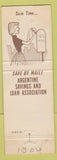 Matchbook Cover - Argentine Savings Loan Kansas City MO