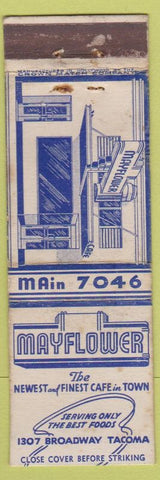 Matchbook Cover - Mayflower Cafe Tacoma WA CROWN WEAR