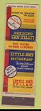 Matchbook Cover Little Joe's Grocery Liberty Olive Oil Los Angeles CA CROWN WEAR