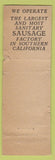 Matchbook Cover Little Joe's Grocery Liberty Olive Oil Los Angeles CA CROWN WEAR