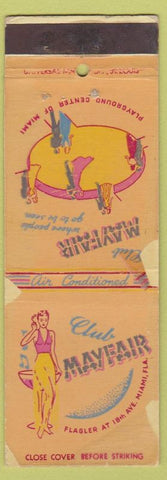 Matchbook Cover - Club Mayfair Maimi FL Girlie WORN