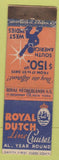 Matchbook Cover - Royal Dutch Line Cruises NYC Safety First WEAR