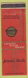 Matchbook Cover - Jimmie Orelli Arco Co Lacquer
