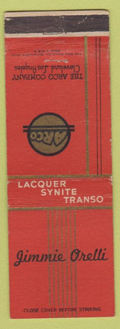 Matchbook Cover - Jimmie Orelli Arco Co Lacquer