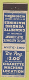 Matchbook Cover - Cigarette Vending Medford MA Safety First