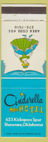 Matchbook Cover - Cinderella Motor Hotel Shawnee OK WEAR girlie
