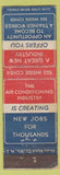 Matchbook Cover - Air Conditioning Training New York City WORN