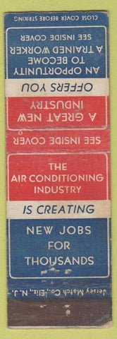 Matchbook Cover - Air Conditioning Training New York City WORN