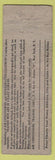 Matchbook Cover - Air Conditioning Training New York City WORN